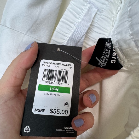 NWT Under Armour Flex Woven Skort White - Picture 11 of 11